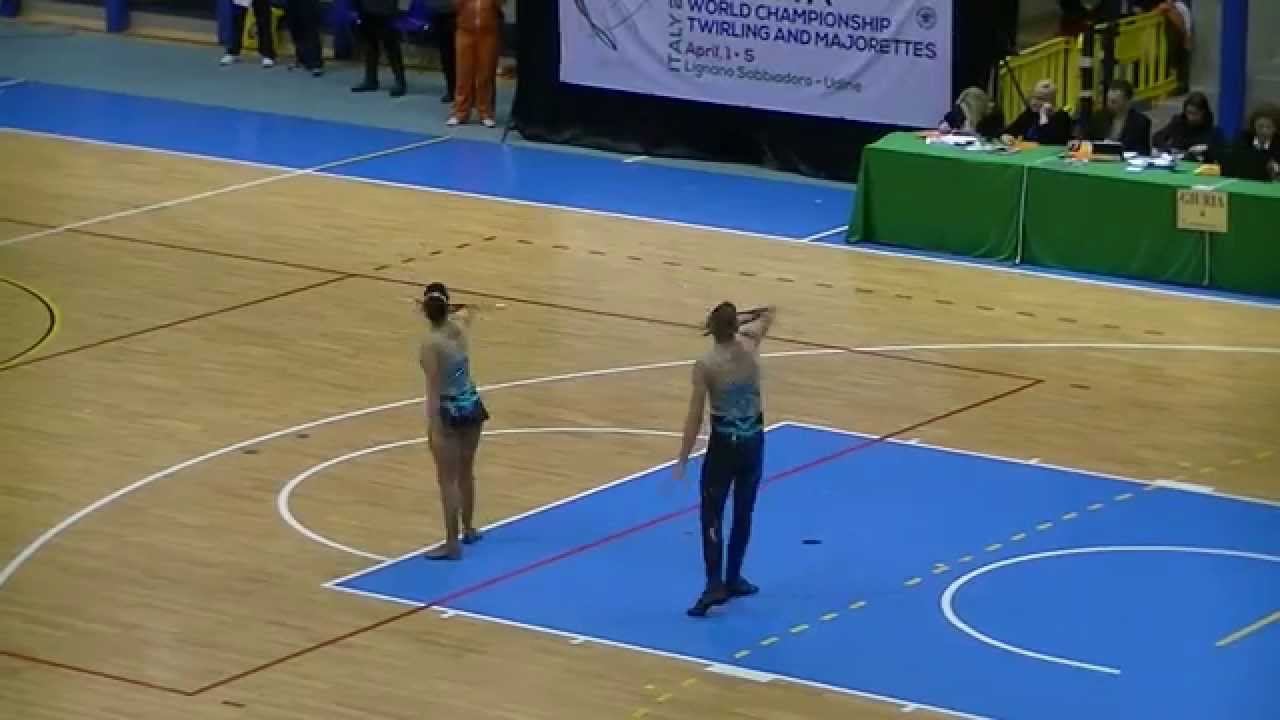 WK Twirl 2015 Duo Finals Romy en Dennis