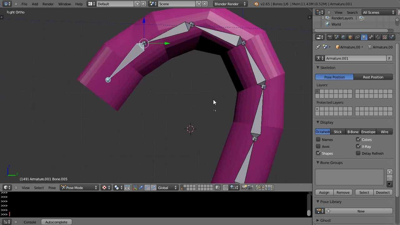 Blender Tutorial Controlling Bends with your Armature - YouTube