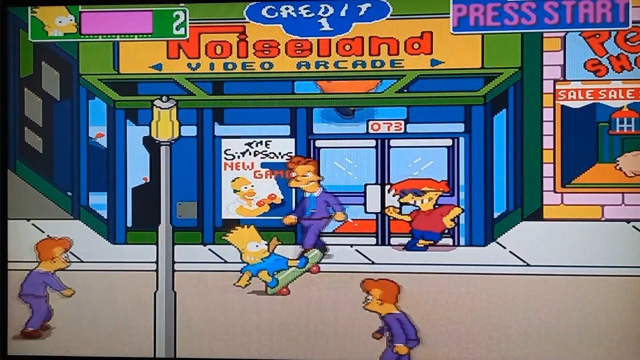 Simpsons Stage The Simpsons Arcade: Stage 1 & 2 (Bart Simpsons) Gameplay - YouTube