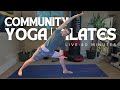 40 Min LIVE Yoga Pilates Class | Glute + Core (Strength & Stability)