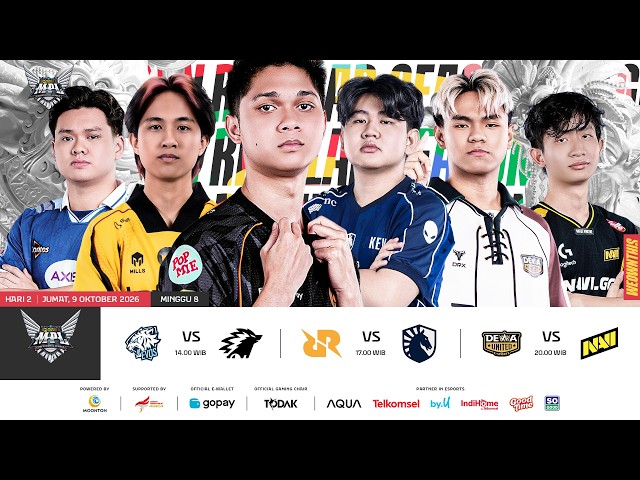 🔴 LIVE | MPL ID S18 | Minggu 8 Hari 2 | Bahasa Indonesia