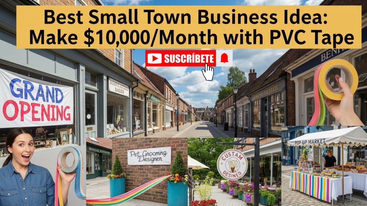 Best Small Town Business Idea: Make $10,000/Month with PVC Tape | Tech ...