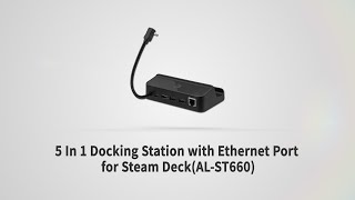 Mcbazel 5 In 1 Docking Station with Ethernet Port for Steam Deck(AL-ST660)