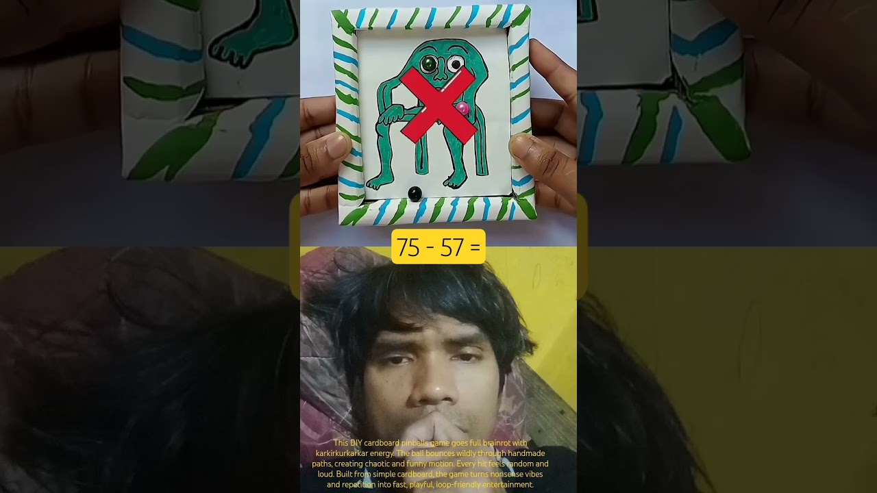 karkirkurkarkar diy картонная игра в пинболы Brainrot 