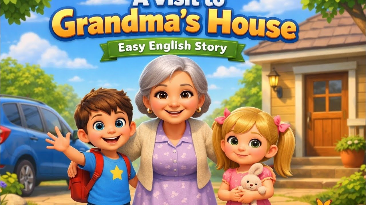 A Visit to Grandma’s House | Easy English Listening Practice A1 Level