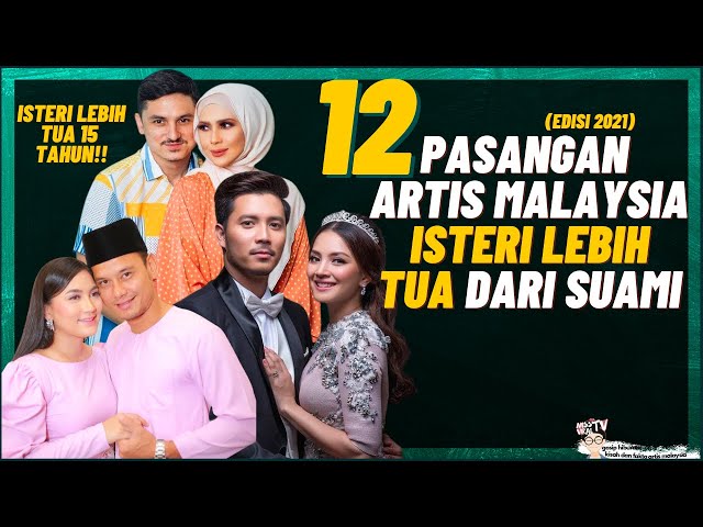 12 Pasangan Artis Malaysia Isteri Lebih Tua Dari Suami (Suami Lagi Muda) class=