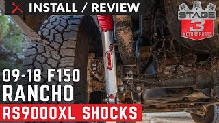 20092018 F150 4WD Rancho Rear RS9000XL Shock Install and Review