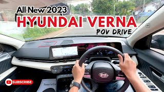 All New 2023 Hyundai Verna POV Drive | SX Option Petrol Automatic | ADAS | Narrow road | Jonnxoo