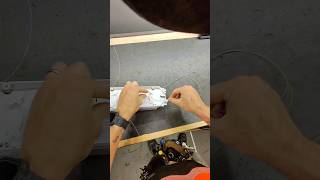 If you came from the other video help me put this fiber away please! #fiberoptics #splicing #pov