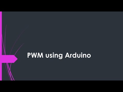 Hardware Guide 12 - PWM using Arduino
