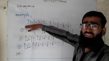 Lec#5:Def Subsequence with example:if a sequence converges  then every subsequence also converges