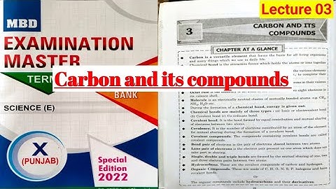 #EXAMINATION MASTER MBD #10 SCIENCE! #CARBON AND ITS COMPOUNDS! #pseb #psebboard #pseb10thclass