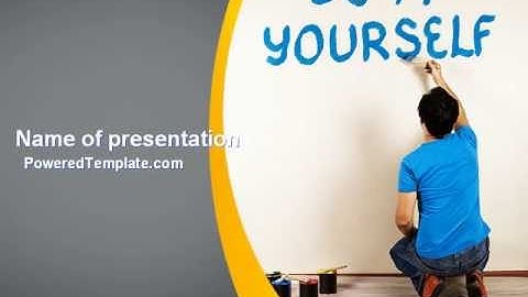 Do It Yourself PowerPoint Template by PoweredTemplate.com