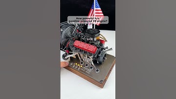How powerful is gasoline-powered V8 engine?#enginemodel #miniengine #vortrixe #v8