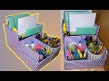 How to make easy book and pencil holder with cardboard/book holder cardboard/organisation/origami