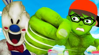 Giant Nick Hulk Save Tani Love Story - Scary Teacher 3D Family Ice Scream Happy Ending