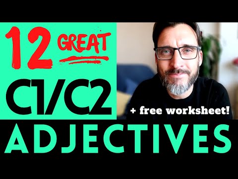 ADVANCED ENGLISH VOCABULARY | 12 ADVANCED ADJECTIVES TO LEVEL UP YOUR ENGLISH | C1 and C2 vocabulary