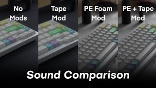 PE Foam vs. Tape Mod vs. Both - Alpine65 Sound Tests (POM Plate)