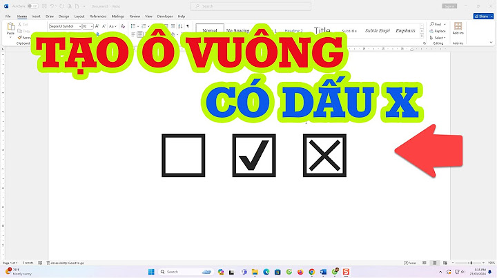 Hướng dẫn đánh dấu x vào ô vuông trong word năm 2024