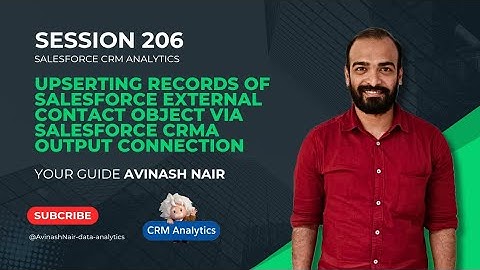 Upserting Records of Salesforce External Contact Object via Salesforce CRMA Output Connection