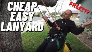 How to Make an Easy Tree Climbing Lanyard at Home