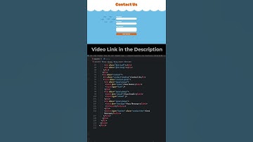 Animated Contact Form with HTML and CSS / CSS Animations / CSS Keyframes / #shorts