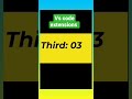 vs code extensions #shorts #youtubeshorts