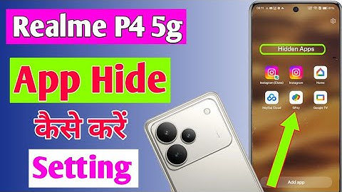 Realme P4 5g Hide Apps Setting/How to privacy apps in realme p4 5g 