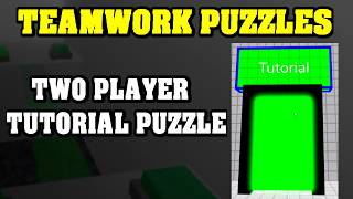How To Beat TUTORIAL PUZZLE in Teamwork Puzzles (Roblox) (Full Guide Step by Step) (Two Player)