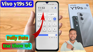 vivo y19s 5g data usage show kaise kare, vivo y19s 5g daily data usage setting