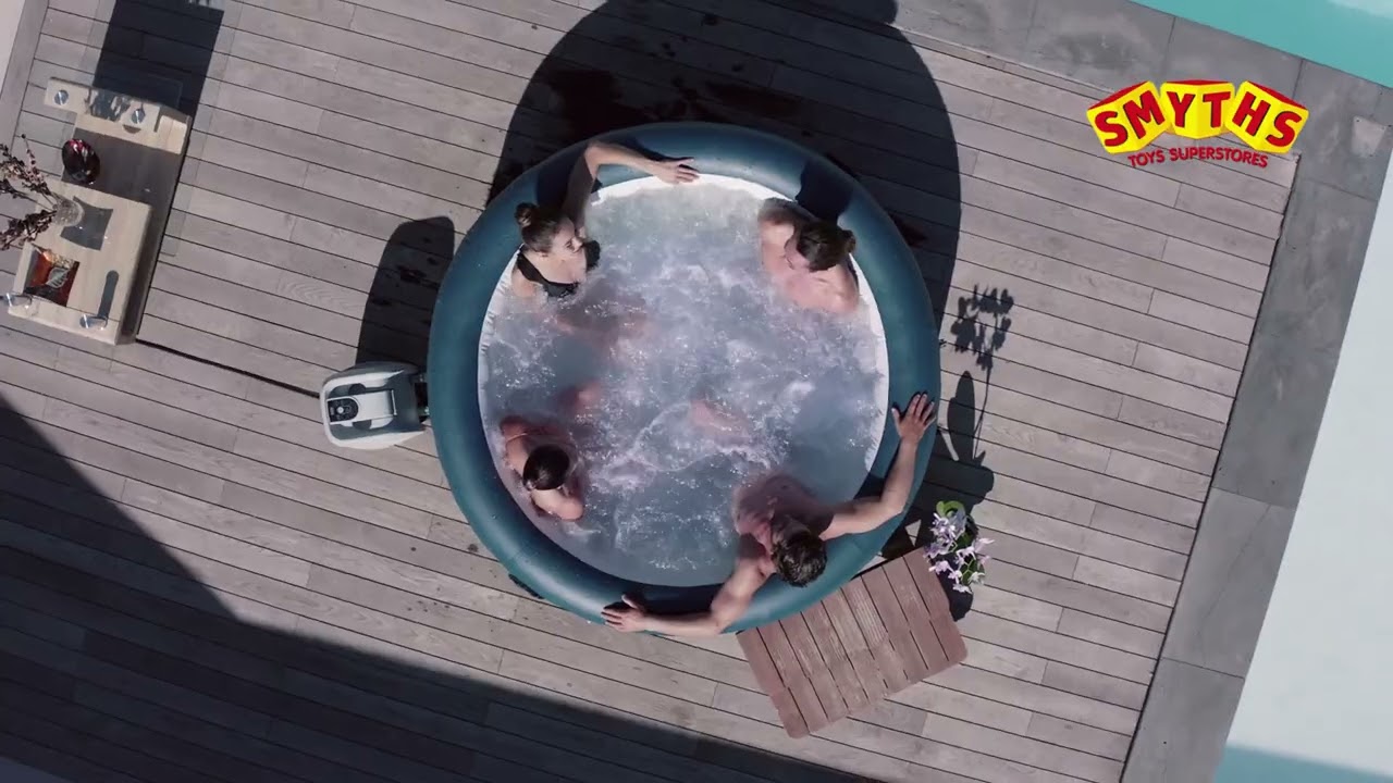 Lay-Z-Spa Milan Airjet Plus Inflatable Hot Tub - 6 Person Spa With WiFi Control & Freeze Shield Technology