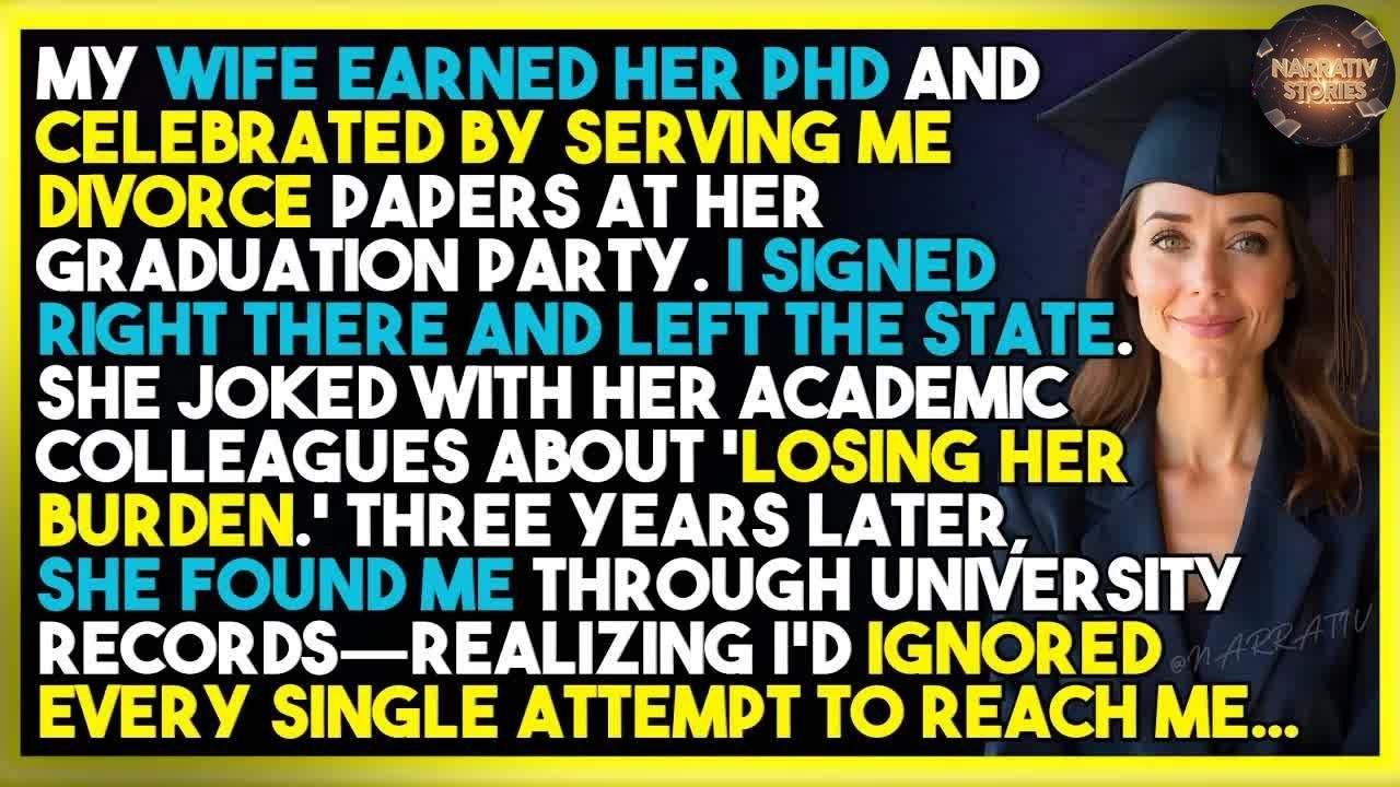 My Wife Earned Her PhD And Celebrated By Serving Me Divorce Papers At Her Graduation Party  Then