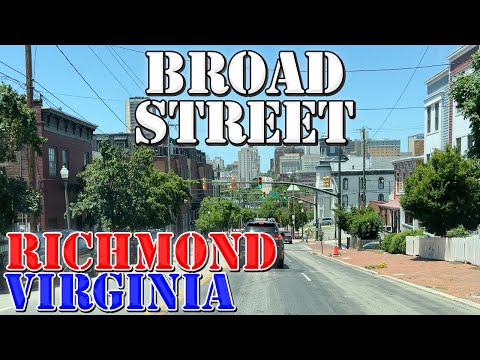 Broad Street - Richmond's LONGEST Street - Richmond - Virginia - 4K Street Drive
