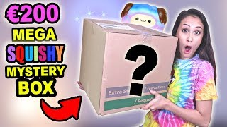 ‎€200 MEGA SQUISHY MYSTERY BOX OPENEN!