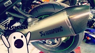 Ставим выхлоп Akrapovic на Kawasaki ZZR 1400