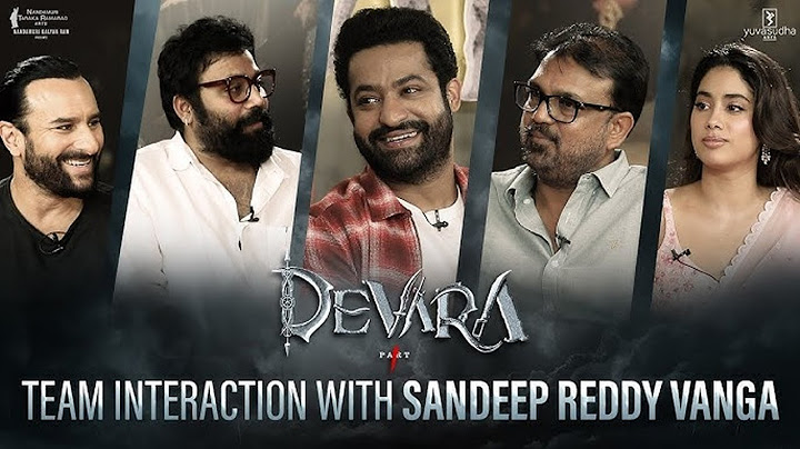 Devara Team Interaction With Sandeep Reddy Vanga | Jr NTR | Janhvi | Saif Ali Khan | Koratala Siva