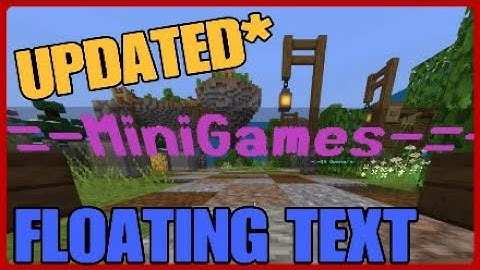 Minecraft Bedrock, (Out Dated) Floating Text, Ps4, Xbox one, MCPE, Windows 10