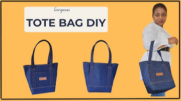 Gorgeous DIY tote bag PDF pattern | "The Essential Tote" pattern