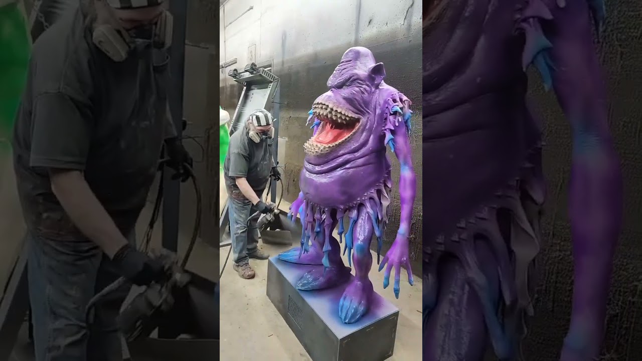 Purple People Eater Animatronic Painting at Distortions Unlimited