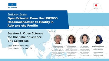 Session 2 - Open Science for The Sake of Science and Scientists
