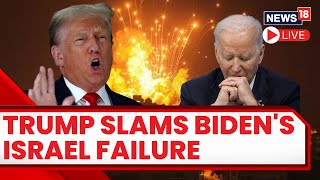 Donald Trump Speech Live | Donald Trump Angry On Joe Biden | Israel Vs Palestine Live | N18L