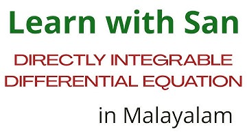 Directly integrable Ordinary Differential Equation