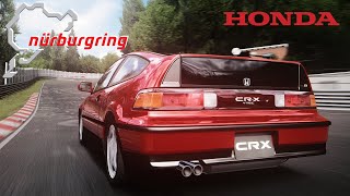 Honda CR-X SiR 1991 - Nürburgring - Touristenfahrten - Tail Cam - AC