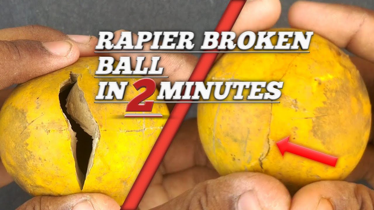 How to repair broken cricket ball YouTube