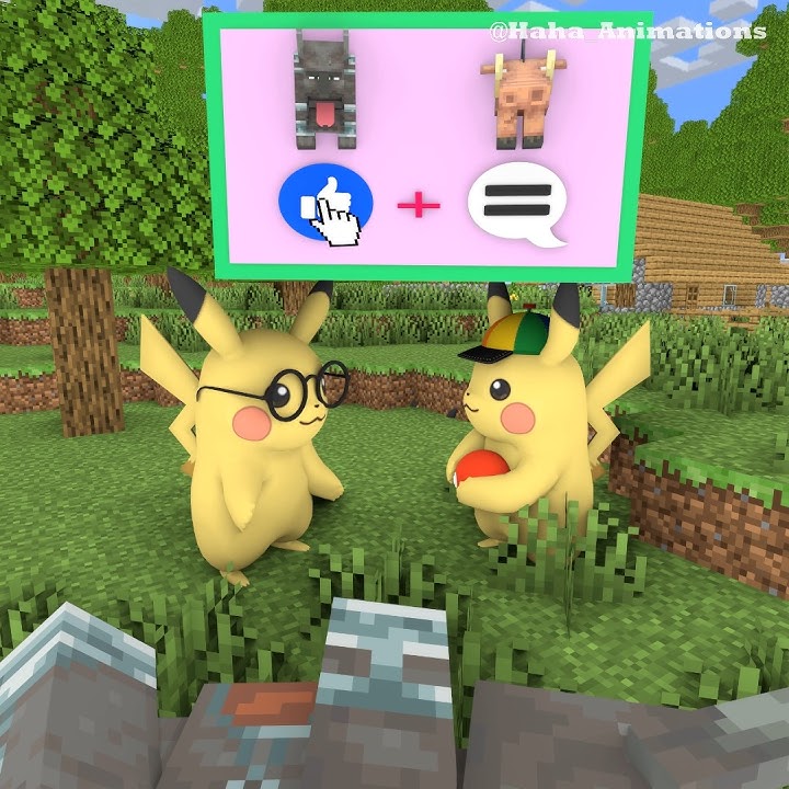 Pokémon Pikachu Minecraft Animation