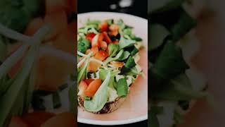 INSTEAD OF BORING SALAD SERVE HOLIDAY GUESTS THIS TOAST!  #shorts #foodlover #foodie #food #asmr