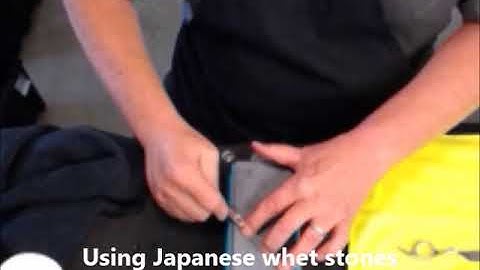 Hair Shear Sharpening with the Hira-To® Flat Hone Scissors Sharpener