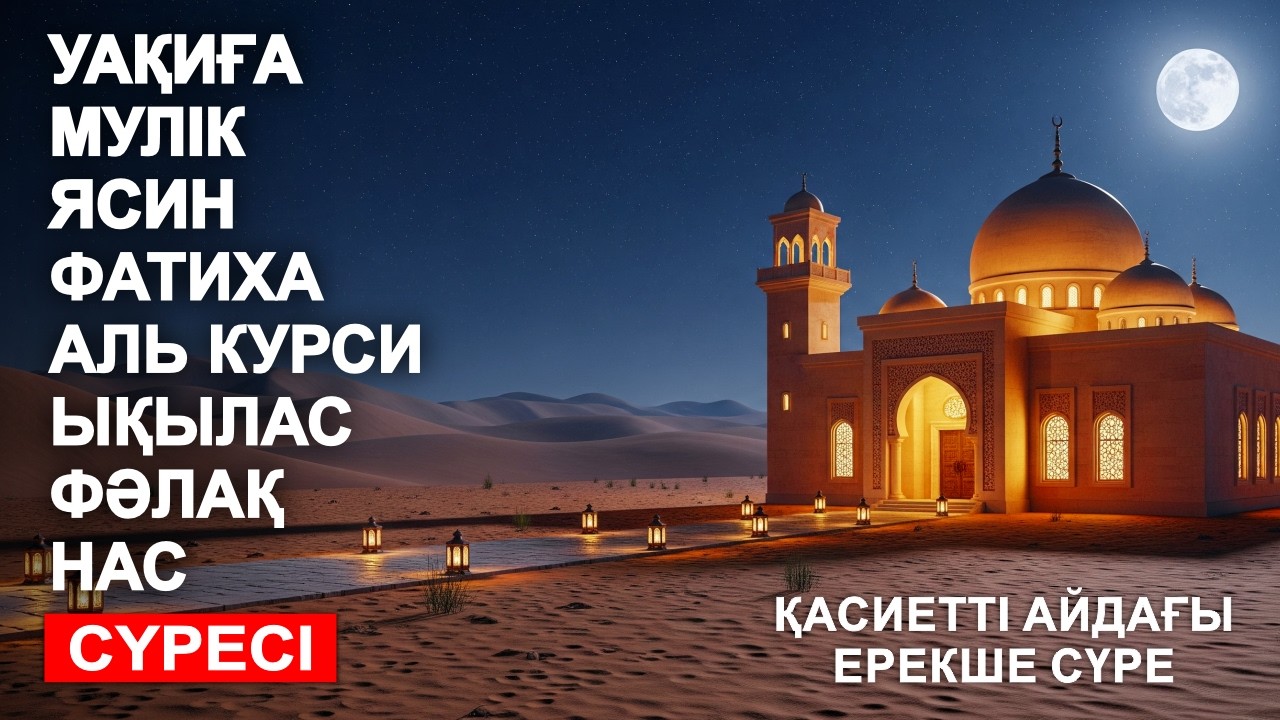 РАМАЗАН ОТБАСЫҢЫЗҒА БАҚЫТ ӘКЕЛЕТІН СҮРЕ ❤🤲 УАҚИҒА, МҮЛК, ЯСИН, ФАТИХА, АЯТУЛЬ КУРСИ 🤲❤ #құран