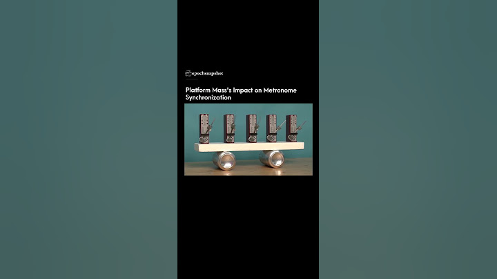 Synchronization of Metronomes #physics