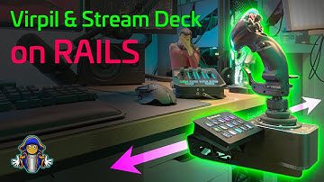 The Ultimate HOTAS Mount 👌 Virpil Throttel and Flightstick + Elgato Stream Deck on Linear Rails